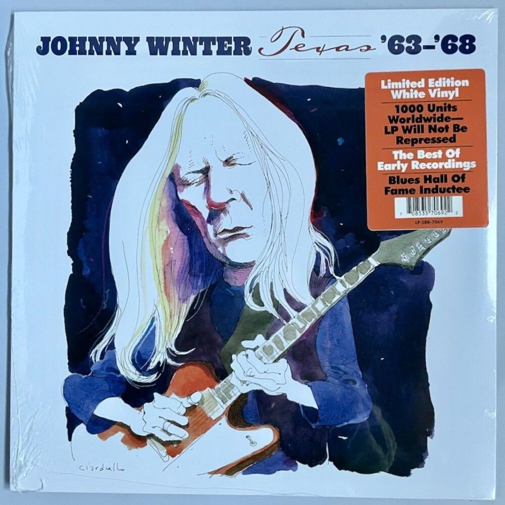 Johnny Winter Texas ’63-’68, White Vinyl, LP, Sunset Blvd Records, 2025 NEW
